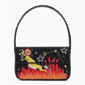 STAUD BEADED ZODIAC TOMMY BAG ARIES